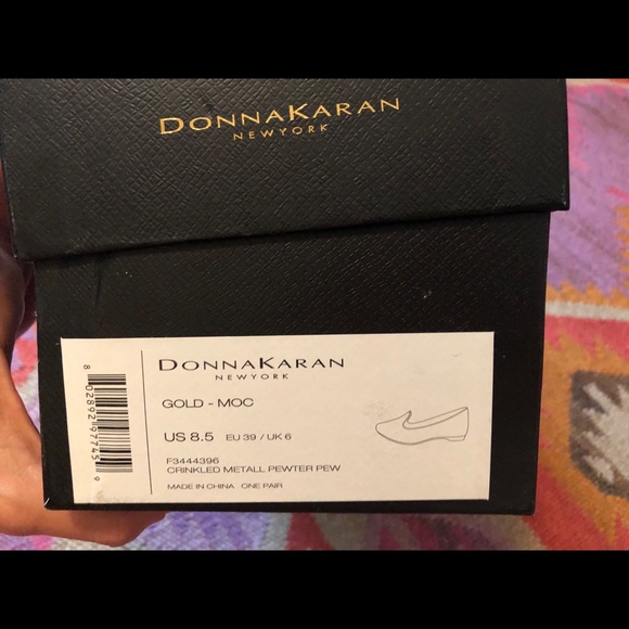 Donna Karen Gold Metallic Flat - Picture 2 of 4